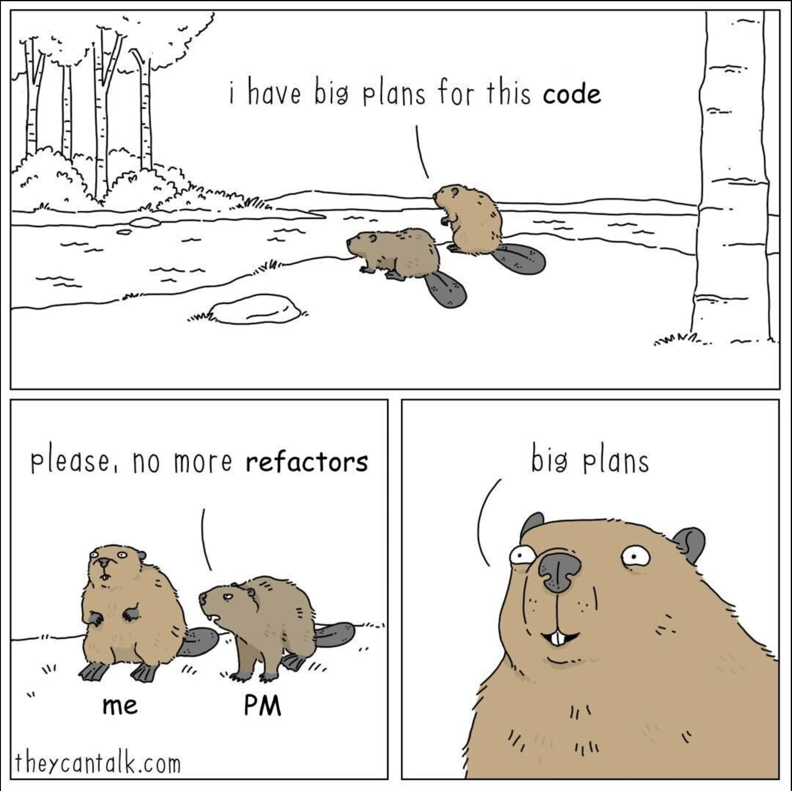 The comic “Plans” from TheyCanTalk.com